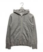 BEAMS PLUSビームスプラス）の古着「別注Slim Zip Sweat Hoody」｜ライトグレー