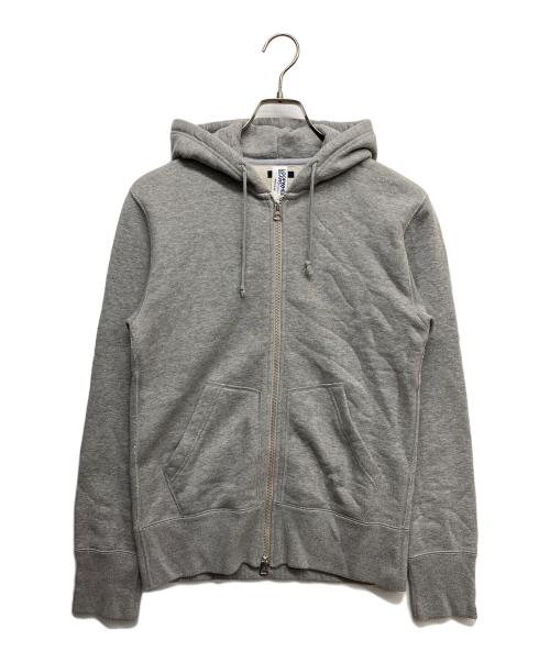 BEAMS PLUS（ビームスプラス）BEAMS PLUS (ビームスプラス) 別注Slim Zip Sweat Hoody ライトグレー サイズ:Mの古着・服飾アイテム