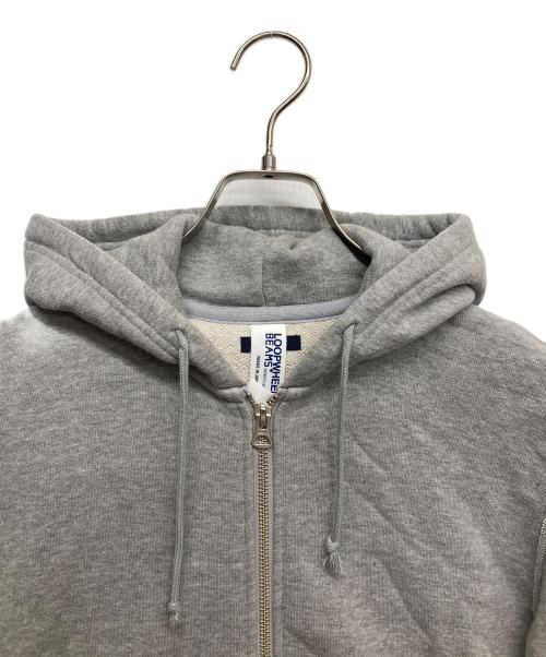 BEAMS PLUS（ビームスプラス）BEAMS PLUS (ビームスプラス) 別注Slim Zip Sweat Hoody ライトグレー サイズ:Mの古着・服飾アイテム