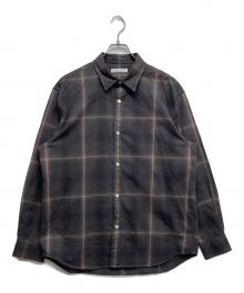 JOURNAL STANDARD（ジャーナルスタンダード）の古着「オンブレチェック フランネルシャツ2」｜ピンク×ブラック