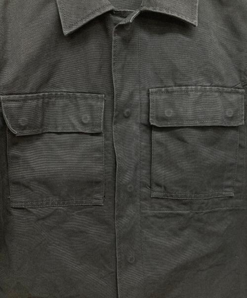 GUCCI（グッチ）GUCCI (グッチ) ユーティリティミリタリーシャツジャケット ブラック サイズ:38の古着・服飾アイテム