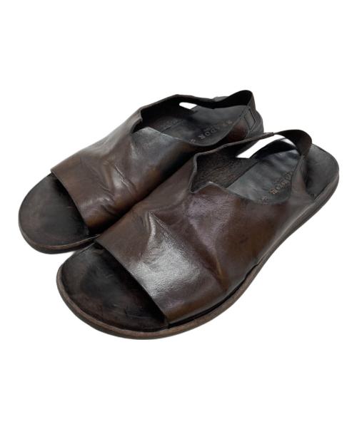 brador（ブラドール）brador (ブラドール) レザーサンダル ブラウン サイズ:41の古着・服飾アイテム