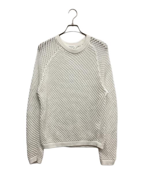 MACPHEE（マカフィー）MACPHEE (マカフィー) メッシュコットン ラグランスリーブプルオーバー ホワイト サイズ:Sの古着・服飾アイテム