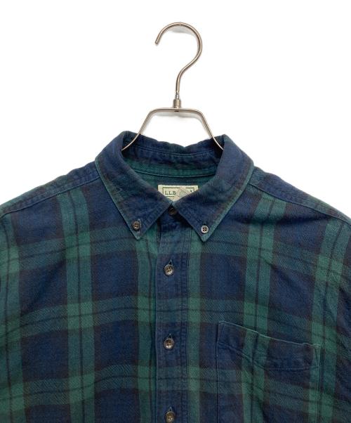 L.L.Bean（エルエルビーン）L.L.Bean (エルエルビーン) チェックシャツ グリーン サイズ:Mの古着・服飾アイテム