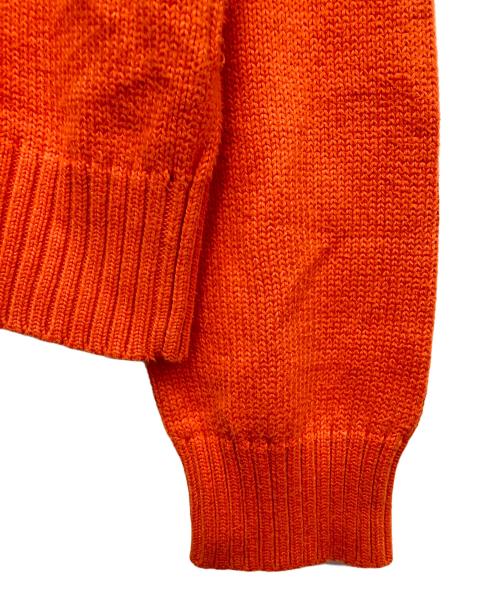 POLO RALPH LAUREN（ポロ・ラルフローレン）POLO RALPH LAUREN (ポロ・ラルフローレン) クルーネックニット オレンジ サイズ:Mの古着・服飾アイテム