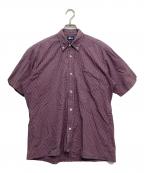 OLD STUSSYオールドステューシー）の古着「S/Sチェックシャツ」｜レッド