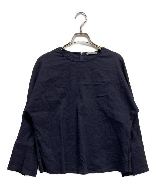 theory luxe（セオリーリュクス）theory luxe (セオリーリュクス) リネンレーヨンブラウス ネイビー サイズ:38の古着・服飾アイテム