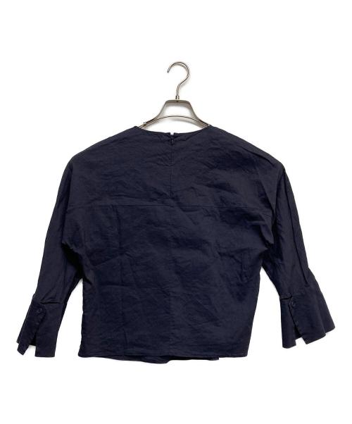 theory luxe（セオリーリュクス）theory luxe (セオリーリュクス) リネンレーヨンブラウス ネイビー サイズ:38の古着・服飾アイテム