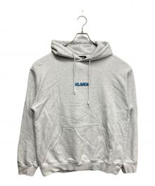 X-LARGE（エクストララージ）の古着「CHENILLE SLANTED OG HOODED」｜ブルー×ライトグレー