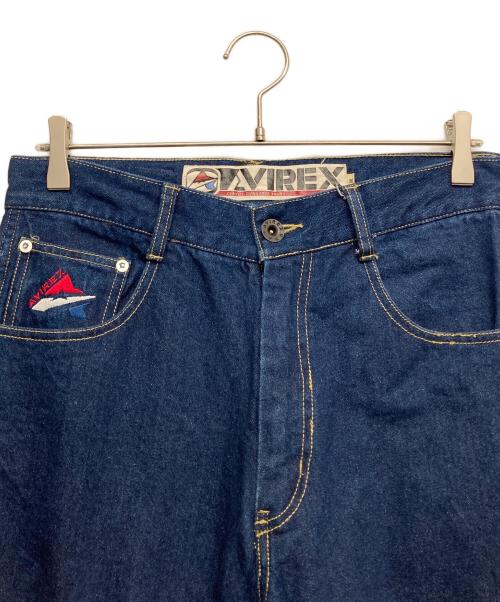 AVIREX（アヴィレックス）AVIREX (アヴィレックス) ペインターデニムパンツ インディゴ サイズ:Mの古着・服飾アイテム