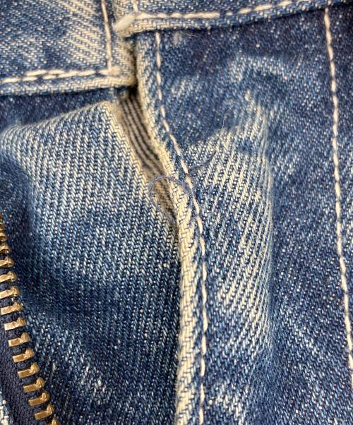 WYM LIDNM（ウィム バイ リドム）WYM LIDNM (ウィム バイ リドム) VINTAGE WASHED CURVED DENIM ブルー サイズ:XSの古着・服飾アイテム