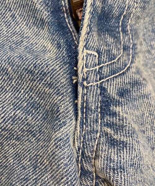 WYM LIDNM（ウィム バイ リドム）WYM LIDNM (ウィム バイ リドム) VINTAGE WASHED CURVED DENIM ブルー サイズ:XSの古着・服飾アイテム