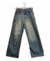 WYM LIDNM（ウィム バイ リドム）の古着「VINTAGE WASHED CURVED DENIM」｜ブルー