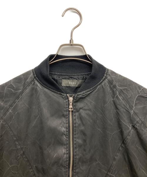 CLEL（クレイル）CLEL (クレイル) Vintage Design Short MA-1 Blouson ブラック サイズ:XSの古着・服飾アイテム