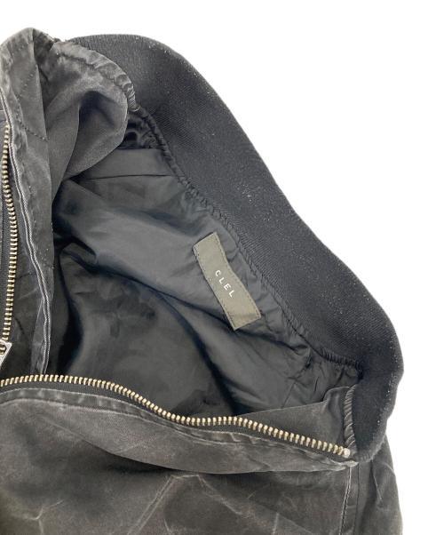 CLEL（クレイル）CLEL (クレイル) Vintage Design Short MA-1 Blouson ブラック サイズ:XSの古着・服飾アイテム