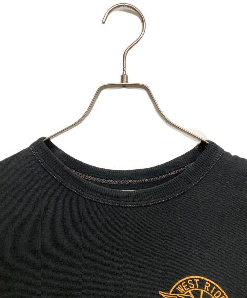WEST RIDE（ウエストライド）WEST RIDE (ウエストライド) プリントスウェット スウェット　トップス ブラック サイズ:36の古着・服飾アイテム