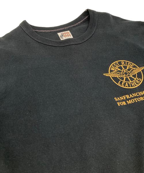 WEST RIDE（ウエストライド）WEST RIDE (ウエストライド) プリントスウェット スウェット　トップス ブラック サイズ:36の古着・服飾アイテム