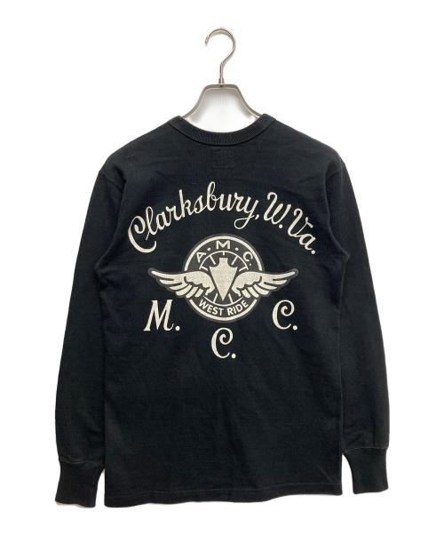 WEST RIDE（ウエストライド）WEST RIDE (ウエストライド) プリントスウェット ブラック サイズ:36の古着・服飾アイテム