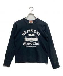 SAMURAI JEANS（サムライジーンズ）の古着「プリントカットソー」｜ブラック