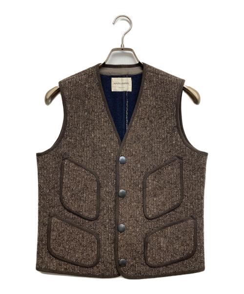 MARKAWARE（マーカウェア）MARKAWARE (マーカウェア) ウール コットン ビーチ クロス ベスト ブラウン サイズ:1の古着・服飾アイテム