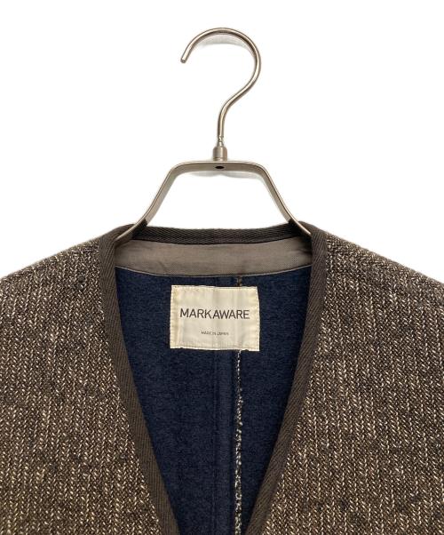 MARKAWARE（マーカウェア）MARKAWARE (マーカウェア) ウール コットン ビーチ クロス ベスト ブラウン サイズ:1の古着・服飾アイテム