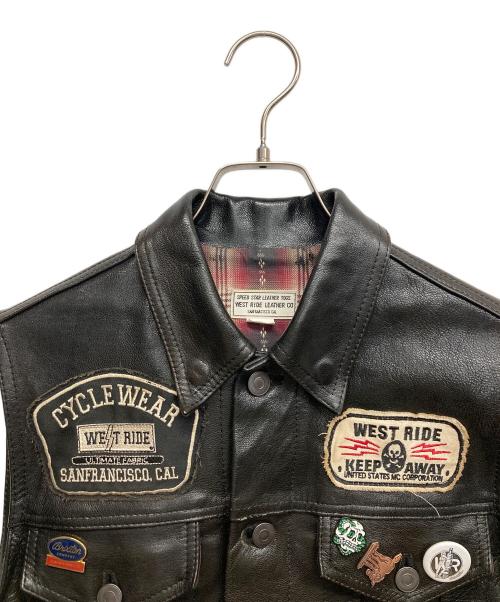 WEST RIDE（ウエストライド）WEST RIDE (ウエストライド) ディーンベスト ブラウン サイズ:36の古着・服飾アイテム