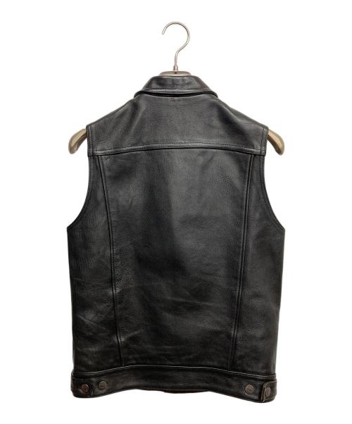 WEST RIDE（ウエストライド）WEST RIDE (ウエストライド) ゴートスキンベスト ブラック サイズ:34の古着・服飾アイテム