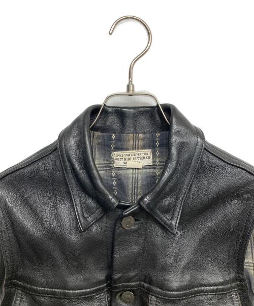 WEST RIDE（ウエストライド）WEST RIDE (ウエストライド) ゴートスキンベスト ブラック サイズ:34の古着・服飾アイテム