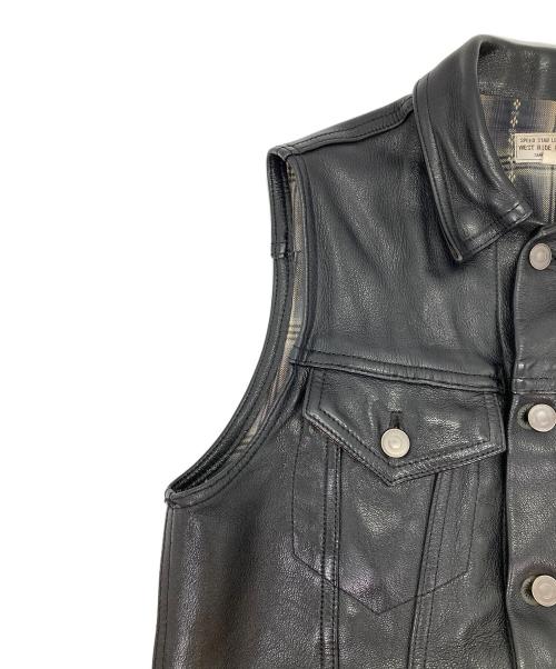 WEST RIDE（ウエストライド）WEST RIDE (ウエストライド) ゴートスキンベスト ブラック サイズ:34の古着・服飾アイテム