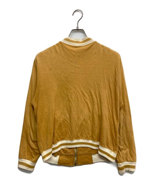 SPORTS WEAR OF QUALITY（スポーツウェア・オブ・クオリティー）SPORTS WEAR OF QUALITY (スポーツウェア・オブ・クオリティー) フロッキープリントジップアップジャケット イエロー サイズ:Mの古着・服飾アイテム