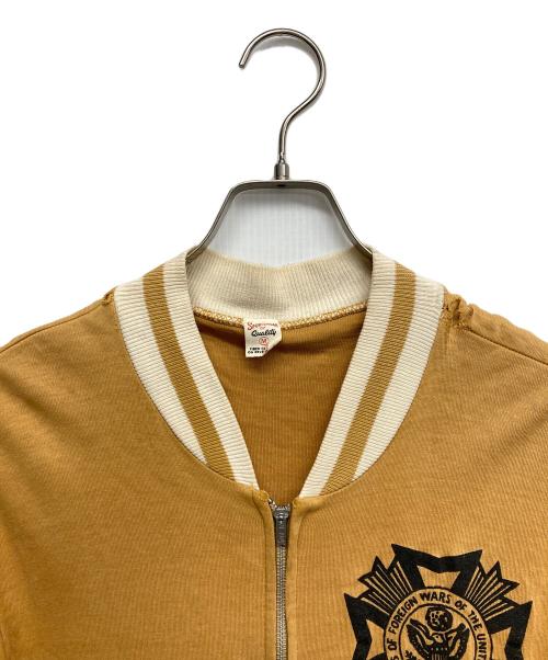 SPORTS WEAR OF QUALITY（スポーツウェア・オブ・クオリティー）SPORTS WEAR OF QUALITY (スポーツウェア・オブ・クオリティー) フロッキープリントジップアップジャケット イエロー サイズ:Mの古着・服飾アイテム