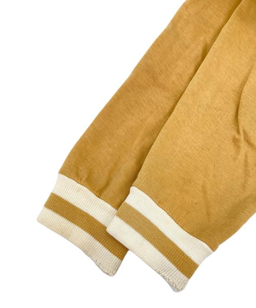 SPORTS WEAR OF QUALITY（スポーツウェア・オブ・クオリティー）SPORTS WEAR OF QUALITY (スポーツウェア・オブ・クオリティー) フロッキープリントジップアップジャケット イエロー サイズ:Mの古着・服飾アイテム