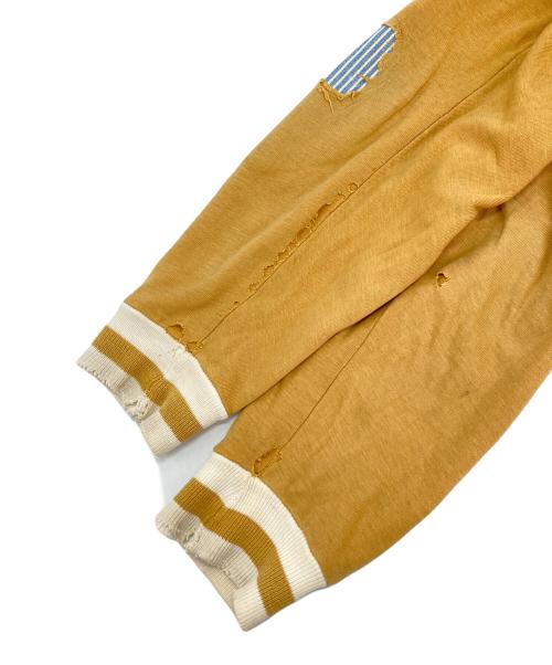 SPORTS WEAR OF QUALITY（スポーツウェア・オブ・クオリティー）SPORTS WEAR OF QUALITY (スポーツウェア・オブ・クオリティー) フロッキープリントジップアップジャケット イエロー サイズ:Mの古着・服飾アイテム