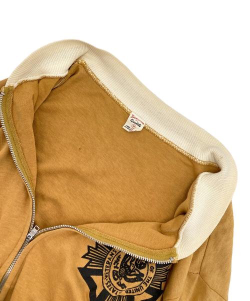 SPORTS WEAR OF QUALITY（スポーツウェア・オブ・クオリティー）SPORTS WEAR OF QUALITY (スポーツウェア・オブ・クオリティー) フロッキープリントジップアップジャケット イエロー サイズ:Mの古着・服飾アイテム