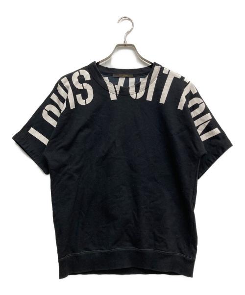 LOUIS VUITTON（ルイ ヴィトン）LOUIS VUITTON (ルイ ヴィトン) ロゴプリントカットソー ブラック サイズ:Mの古着・服飾アイテム