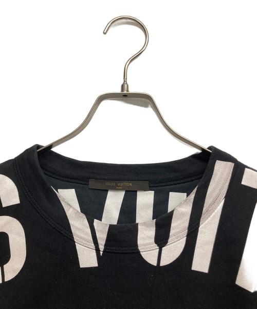 LOUIS VUITTON（ルイ ヴィトン）LOUIS VUITTON (ルイ ヴィトン) ロゴプリントカットソー ブラック サイズ:Mの古着・服飾アイテム