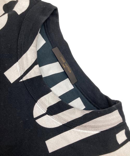 LOUIS VUITTON（ルイ ヴィトン）LOUIS VUITTON (ルイ ヴィトン) ロゴプリントカットソー ブラック サイズ:Mの古着・服飾アイテム