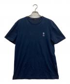 LOUIS VUITTONルイ ヴィトン）の古着「ブランドロゴＴシャツ」｜ネイビー