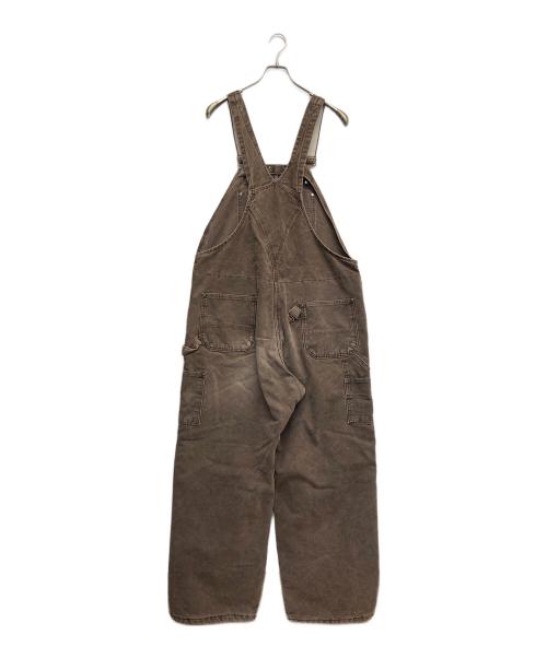 CarHartt（カーハート）CarHartt (カーハート) ダックダブルニーオーバーオール ブラウン サイズ:W42×L30の古着・服飾アイテム