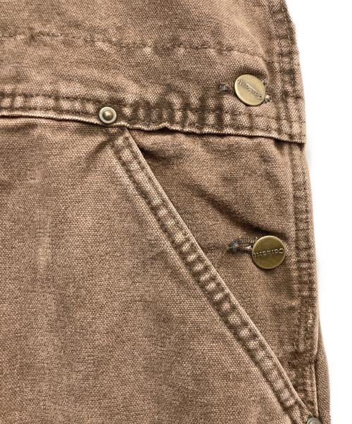 CarHartt（カーハート）CarHartt (カーハート) ダックダブルニーオーバーオール ブラウン サイズ:W42×L30の古着・服飾アイテム