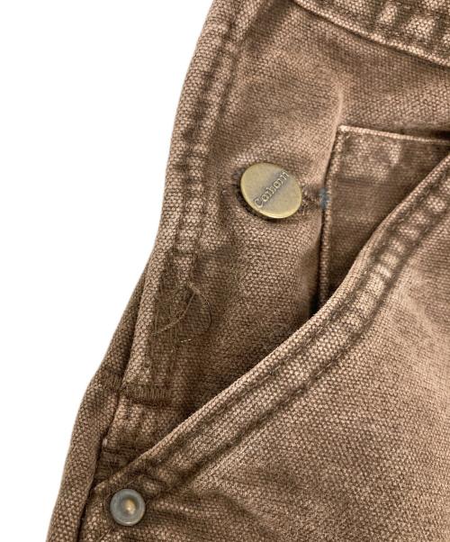CarHartt（カーハート）CarHartt (カーハート) ダックダブルニーオーバーオール ブラウン サイズ:W42×L30の古着・服飾アイテム