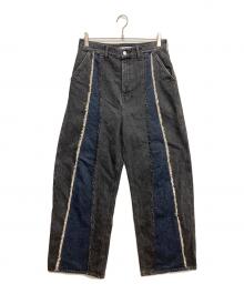 jieda（ジエダ）の古着「SWITCHING OVER DENIM PANTS」｜ブラック
