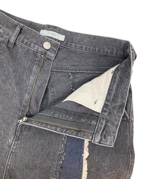 jieda（ジエダ）Jieda (ジエダ) SWITCHING OVER DENIM PANTS ブラック サイズ:2の古着・服飾アイテム
