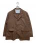the shepherd UNDERCOVER（ザシェパード アンダーカバー）の古着「Ｔ／ＣツイルパッカリングルーズＪＫＴテーラードジャケット」｜ブラウン