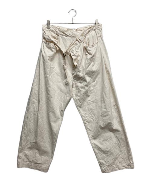 nest Robe（ネストローブ）nest Robe (ネストローブ) Organic Cotton Asymmetric Design Pants ホワイト サイズ:FREEの古着・服飾アイテム
