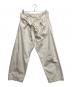 nest Robe（ネストローブ）の古着「Organic Cotton Asymmetric Design Pants」｜ホワイト