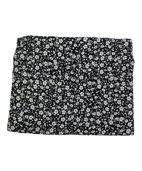 nest Robe（ネストローブ）nest Robe (ネストローブ) flower pattern エプロン巾着 ブラックの古着・服飾アイテム