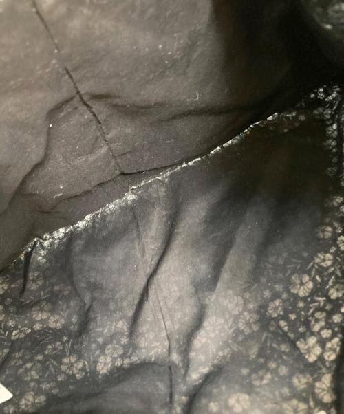 nest Robe（ネストローブ）nest Robe (ネストローブ) flower pattern エプロン巾着 ブラックの古着・服飾アイテム
