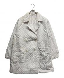 nest Robe（ネストローブ）の古着「コットンリネンラミーキルテッドマックコート」｜ホワイト