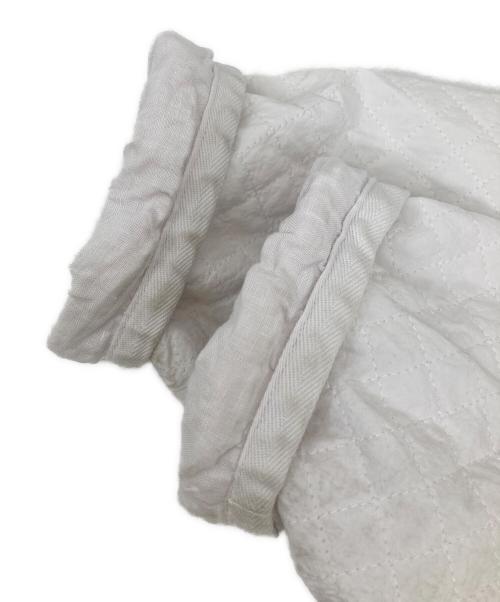 nest Robe（ネストローブ）nest Robe (ネストローブ) コットンリネンラミーキルテッドマックコート ホワイト サイズ:Freeの古着・服飾アイテム